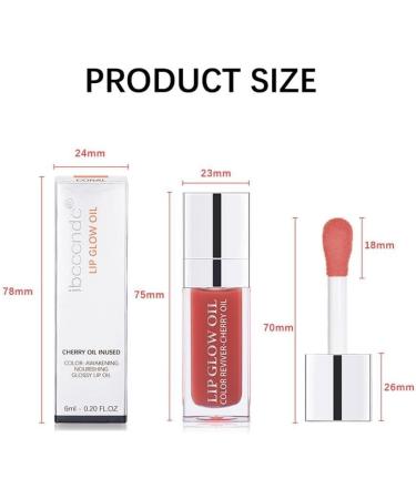 BBASILIYSD Moisturizing Lip Oil Plumping Clear Crystal Jelly Moisturizing Lip Gloss Lips Makeup Oil Lip Plumper Sexy Tinted Glow Bean Paste Powder 1 Count Pack of 1 - Buy Online on GoSupps.com