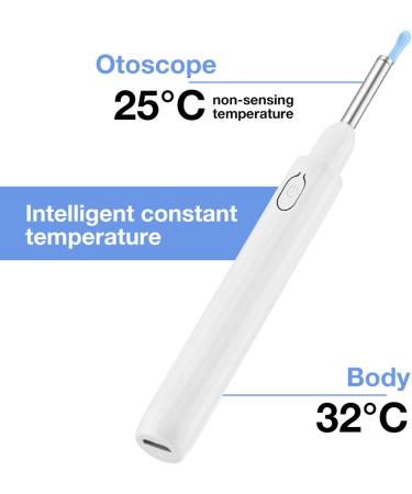 Wireless Visual Silicone Ear Spoon Endoscope | Ear Wax Remover & Otoscope | Luminous Camera | Ear Cleaning Tools - Buy Online on GoSupps.com