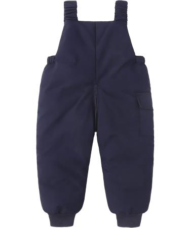 Happy Cherry Baby Winter Pants - Newborn Boys Girls Overall Ski Trousers - Infant Warm Snow Bib Pant - Toddler Windproof Padded Snowsuit Bottoms - Dark Blue - Buy Online on GoSupps.com