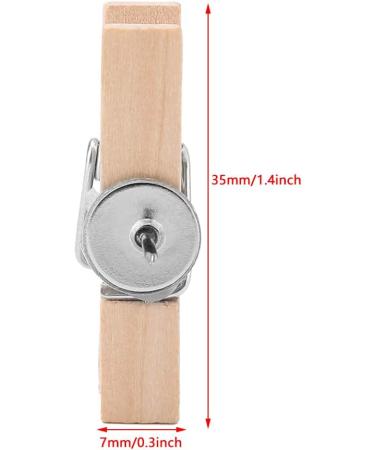 50 Pieces 35x7mm Wooden Clips - Decorative Handicraft Clamps for Photos & Clothing - Unique Rustic Style - Buy Online on GoSupps.com