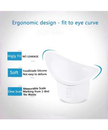 Set of 12 Silicone Eye Wash Cups for Refreshing and Cleansing Tired Eyes - Gdeal - Buy Online on GoSupps.com