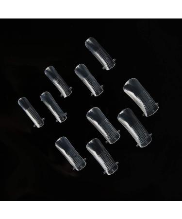  YIZISECCE Pack of 100 quick-build clear gel nail molds - Buy Online on GoSupps.com