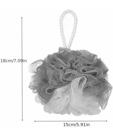 HipGirl Bathroom Essential Loofah Shower Sponge Body Scrubber - Cream/Pink Exfoliating Bath Pouf - Buy Online on GoSupps.com