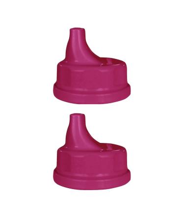 Lifefactory Glass Baby Bottle 9oz with 2 Transitioning Sippy Caps - Raspberry - Buy Online on GoSupps.com