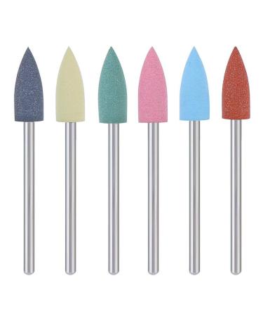 6pcs Manicure Grinding Head Set - Nail Art Drill for Dead Skin Removal & Polishing - Buy Online on GoSupps.com