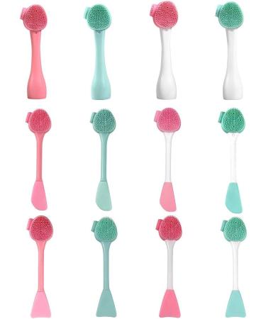 Rongweiwang Double Head Silicone Facial Cleaning Brush - Pink Fish Form Facial Massager & Peeling Tool - Perfect for International Skincare - Buy Online on GoSupps.com