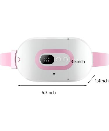 Faxian Unisex Winter Electric Heating Back Warmer - Adjustable Portable Heat Cushion & Support Belt for Belly Waist & Kidney - Type 3 White - Buy Online on GoSupps.com