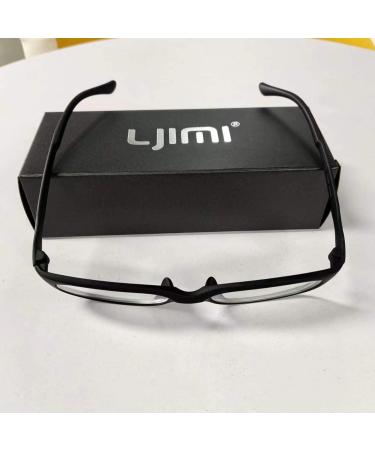 Buy Ljimi Retro Myopia Glasses for Men & Women - Anti Blue Light Short-Sighted Goggles - Black -1.25x - Buy Online on GoSupps.com
