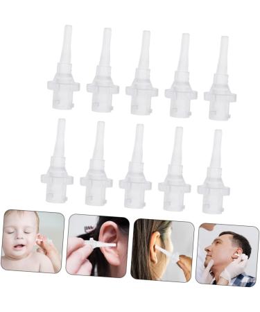 Ipetboom 10pcs Disposable Ear Lavage Tips Plastic Ear Cleaning Tools for Wax Removal Irrigation and Cleaning Tips for Adults Suitable for Home Use and Travel - Buy Online on GoSupps.com