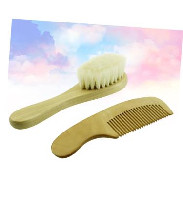 Beavorty 2pcs Wooden Play Food Set & Baby Hair Brush Combo | Toddler Hair Care Set - Buy Online on GoSupps.com