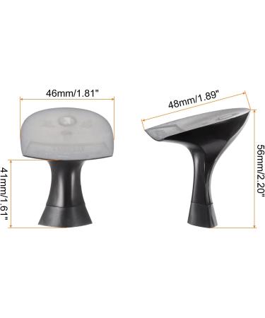 HARFINGTON Heel Repair Replacement - 1 Pair High Chunky Heel DIY for Women Shoes Black - International Shipping Available - Buy Online on GoSupps.com