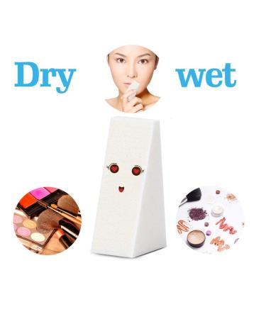 40pcs White Triangle Makeup Wedges - Premium Cosmetic Sponges for Flawless Foundation Application | Beauty Tools for Professional Makeup - Buy Online on GoSupps.com