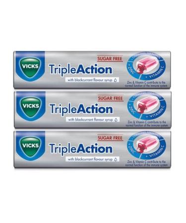 3 x Triple Action Blackcurrant Cough Drops - Buy Online on GoSupps.com