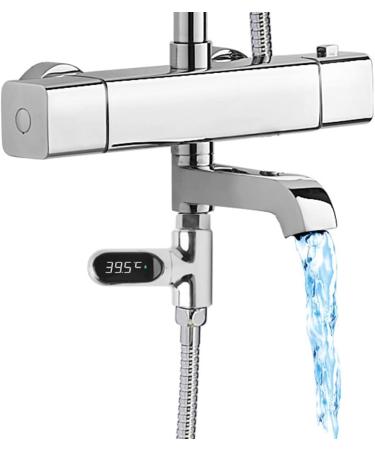 Digital Shower Thermometer 5 85 C | 360 Rotating LED Water Meter | Baby & Elderly Safe Thermometer - Buy Online on GoSupps.com