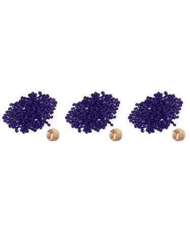 Minkissy 3st Wax Pearls | Hard Wax Beans for Smooth Hair Removal | Hot Film Wax for Body Waxing - Violet - Buy Online on GoSupps.com