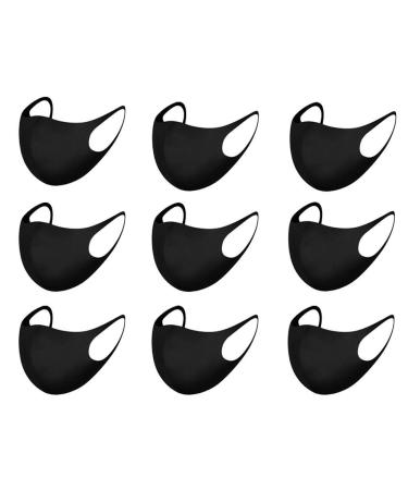 Ships from Canada - Reusable and Washable 3-Ply Sponge Face Bandanas for Men and Women (9PC)