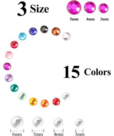 Face Gems  AUGVO 2150 PCS Face Rhinestone Stickers for Makeup Self-Adhesive Body Bling Face Jewels Stickers for Halloween Christmas Crafts Body Nail Makeup Festival Carnival 4 Size 3 Sheets Gem Nail Stickers - Buy Online on GoSupps.com