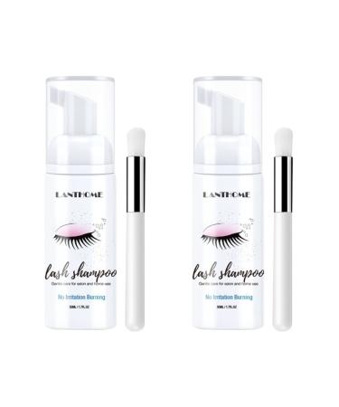 Beaupretty 2pcs Eyelash Mousse Foam Lash Eyelash Extension Supplies Eyelash Extension Primer Stomach Tape Eyelash Shampoo Eyelash Extension Extend
