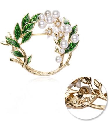 Pin Jewelry Gifts for Women Ladies Fashion Elegant Accessories Gardenia Wreath Brooch Luxury Wedding Banquet Brooch Accessories Brooches & Pins - Buy Online on GoSupps.com