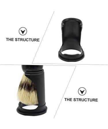 Alipis 4-Piece Black Beard Brush Holder Set | Men's Shaving Rack & Travel Razor Container - Buy Online on GoSupps.com