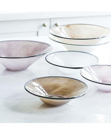Good Bowl Glass Fruit Salad Bowl Creative Irregular Dish Bowl Dessert Bowl Restaurant Tableware Kitchenware (Color : Pink) - Buy Online on GoSupps.com
