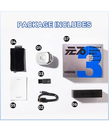 2023 Upgrade Mini-Shave Portable Electric Shaver for Men - Wet/Dry, USB Rechargeable - Compact & Portable Travel Razor (White/Silver) - Buy Online on GoSupps.com