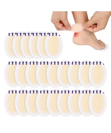 ACWOO Blister Plasters 24PCS Invisible Hydrocolloid Gel Blister Bandages Blister Heel Protector Waterproof Blister Protector Blister Cushion Pad for Feet Toes Fingers Heels Protector & Guard Skin 24pcs-b
