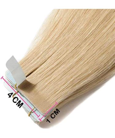 SEGO TAPE Extensions - Remy Real Hair Glue with 10 Free Tapes | 20 Tressen 16'' (45cm) Hellblond #613 - Shop Now! - Buy Online on GoSupps.com