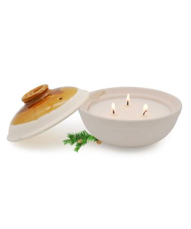 Cedar Candle Large 3-Wick Scented Candles Gift Set Natural Soy Wax Aromatherapy Candles Happy Birthday Gifts for Women Cedar 5.87IN