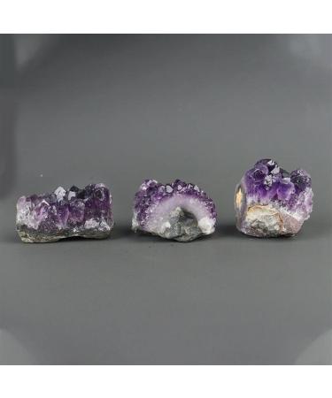 Amethyst Natural Rock Quartz Amethyst Cluster Druzy Geode Specimen(Quantity Choice : 5Pcs Size Choice : 30-40g) ningxiao (Color : 10-20g Size : 10Pcs) 10Pcs 10-20g