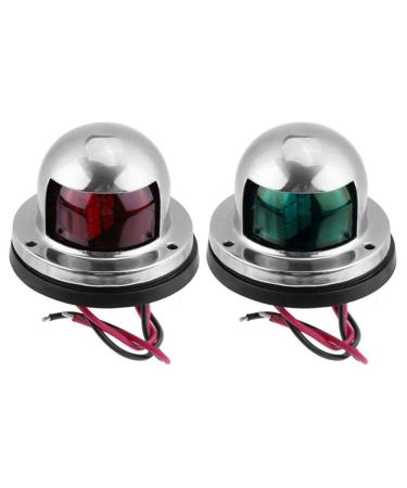 1PC LED Navigation Lights LED Navigation Anchor Light Marine Navigation Lamp Marine Boat Bow Lights with Red Green Light for Boat Pontoon Yacht Skeeter As Shown