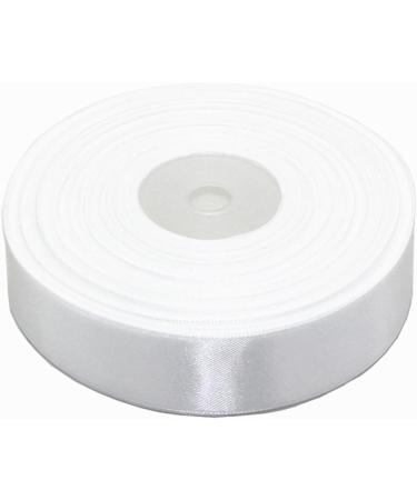 SWTOOL 1 Solid White Satin Ribbon 50 Yards Roll for Wedding Decoration & Crafting - Buy Online on GoSupps.com