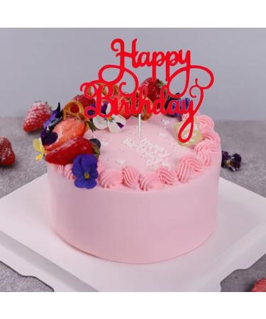 LIANRISES 12pcs Happy Birthday Cake Topper 6 Colors Personalised Cupcake Toppers Happy Birthday Topper Cake Toppers for Boys Happy Birthday Cake Toppers - Buy Online on GoSupps.com