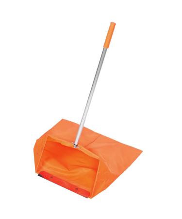 Collector Dustpan - Long Handle Dust Pan for Garden Waste Cleaning Supplies Ergonomic Handle Cleaning Dustpan with Collector Bag for Recycle Leaves Twigs