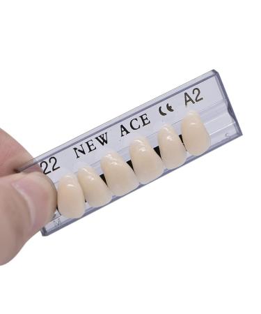 Dental Synthetic Resin Tooth Denture Set - 168 Pcs, 22 A2 Upper Lower Shade, Halloween Horror Teeth - Buy Online on GoSupps.com