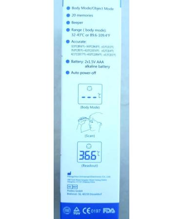 Univerhealth Professional Infrared Forehead Thermometer | Accurate Digital Thermometer for All Ages - Fast Shipping Worldwide - Buy Online on GoSupps.com