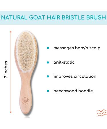LANE & CO. Kids Hair Gel Set with Goat Hair Brush - Natural Organic Plant-Based Styling Paste for Baby and Toddler | Child-Safe Formula with Shea and Cocoa Butter, Coconut Oil - Buy Online on GoSupps.com