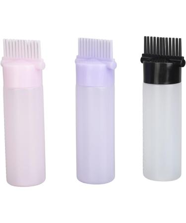 HURRISE Hair Coloring Oiling Bottle Comb Dispensing Shampoo Easy Operation Self Scaled Plastic 3 Colors Root Comb Applicator Bottle for Beauty Salon with Graduated Scale - Buy Online on GoSupps.com