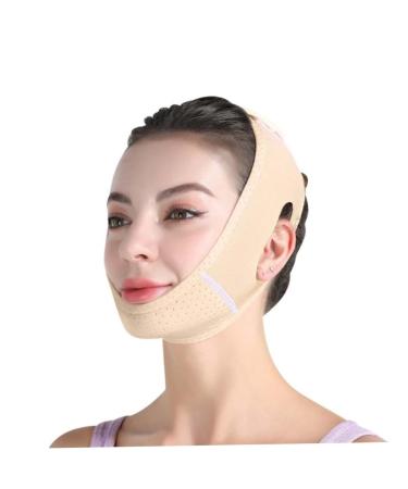 Double Chin Reducer V Line Chin Strap Face Lifting Tape Soft Chin Strap for Women Restore Skin Elasticity Skin Color