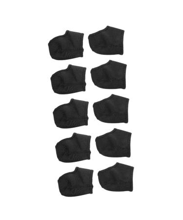 GLEAVI 5 Pairs Heel Cover Miss Breathable Toe Socks Sbr