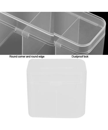Yosoo 2 Grids Nail Art Cotton Pads Organizer Storage Box (2 Pcs) - Efficient & Stylish Solution for Nail Care - Buy Online on GoSupps.com