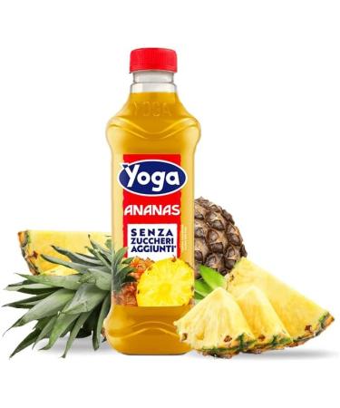 Yoga Succo di Frutta Ananas Senza zuccheri aggiunti Jus de fruits sans sucre ajout 6 x 1 l + Italian Gourmet Polpa 400 g - Buy Online on GoSupps.com