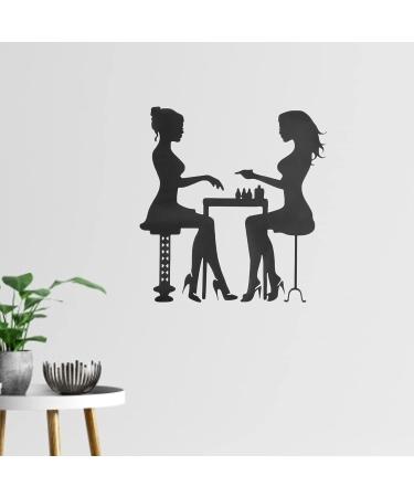 Nail Salon Wall Sticker Wonderful PVC Vinyl Nail Salon Decoration Sticker for Nail Salons Beauty Salons(S) - Buy Online on GoSupps.com