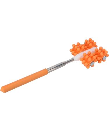 Verdant Touch Back Scooter Massage Device | Teleskoproller for Muscle Soreness & Pain Relief Ideal for Men & Women (Orange) - Buy Online on GoSupps.com