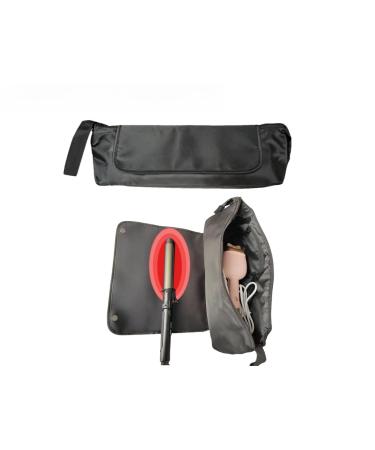 Hair Tools Travel Bag with Heat Resistant Mat Straighteners Curling Iron Holder 2 in 1 Portable Organizer for Hair Styling Tools Flat Iron