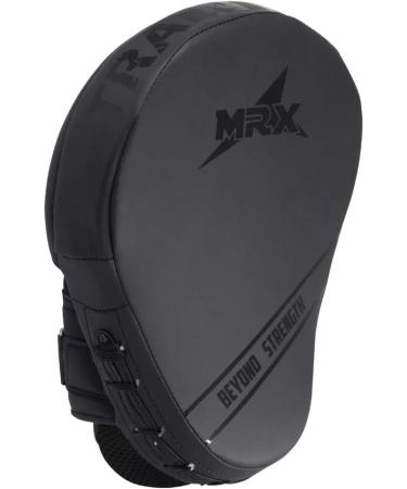 MRX Gel Tech Boxing Hook & Jab Pads MMA Focus Punching Mitts - Black/White (Pair) - Buy Online on GoSupps.com