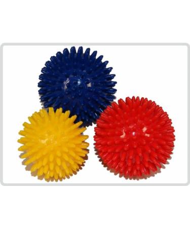 Hedgehog massage balls 3 pieces (blue red yellow)