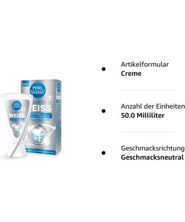 Perlweiss Expert Weiss Toothpaste - Effective Teeth Cleaning & Whitening | 4 Levels Whiter in 3 Weeks | With Perlit (50 ml) - International Shipping - Buy Online on GoSupps.com