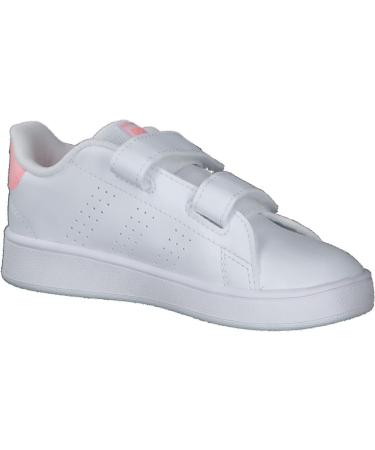 adidas Kids Advantage Cf I Sneaker - Child 8 UK - Ftwr White/ Acid Red - Buy Online on GoSupps.com