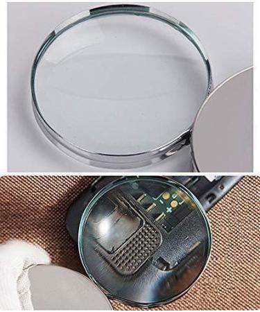 Magnifier Metal Folding Hand-Held High-Definition Magnifying Glass Children's Students Old 20 Times Reading Portable Identification Magnifying Glass Lofty Ambition - Buy Online on GoSupps.com